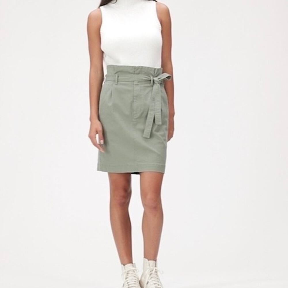 NWT GAP Paperbag Mini Skirt in Douglas Fir Green - Size: 12 - Picture 5 of 8